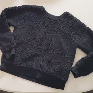 Black Sherpa Sweatshirt